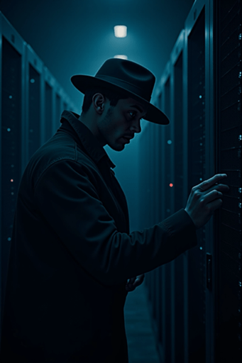 Hacker im Rechenzentrum